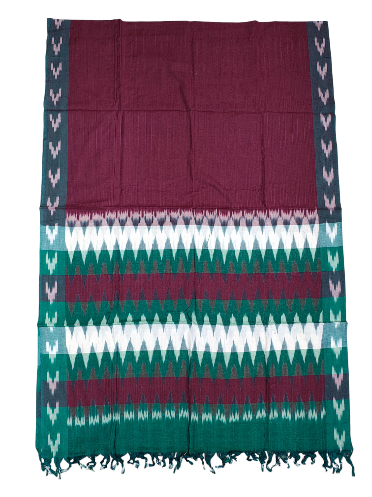 Green & Orange Unstitched Pochampally Ikkat Salwar Suit Dress Material with Dupatta for Women Green & Orange Unstitched Pochampally Ikkat Salwar Suit Dress Material with Dupatta for Women