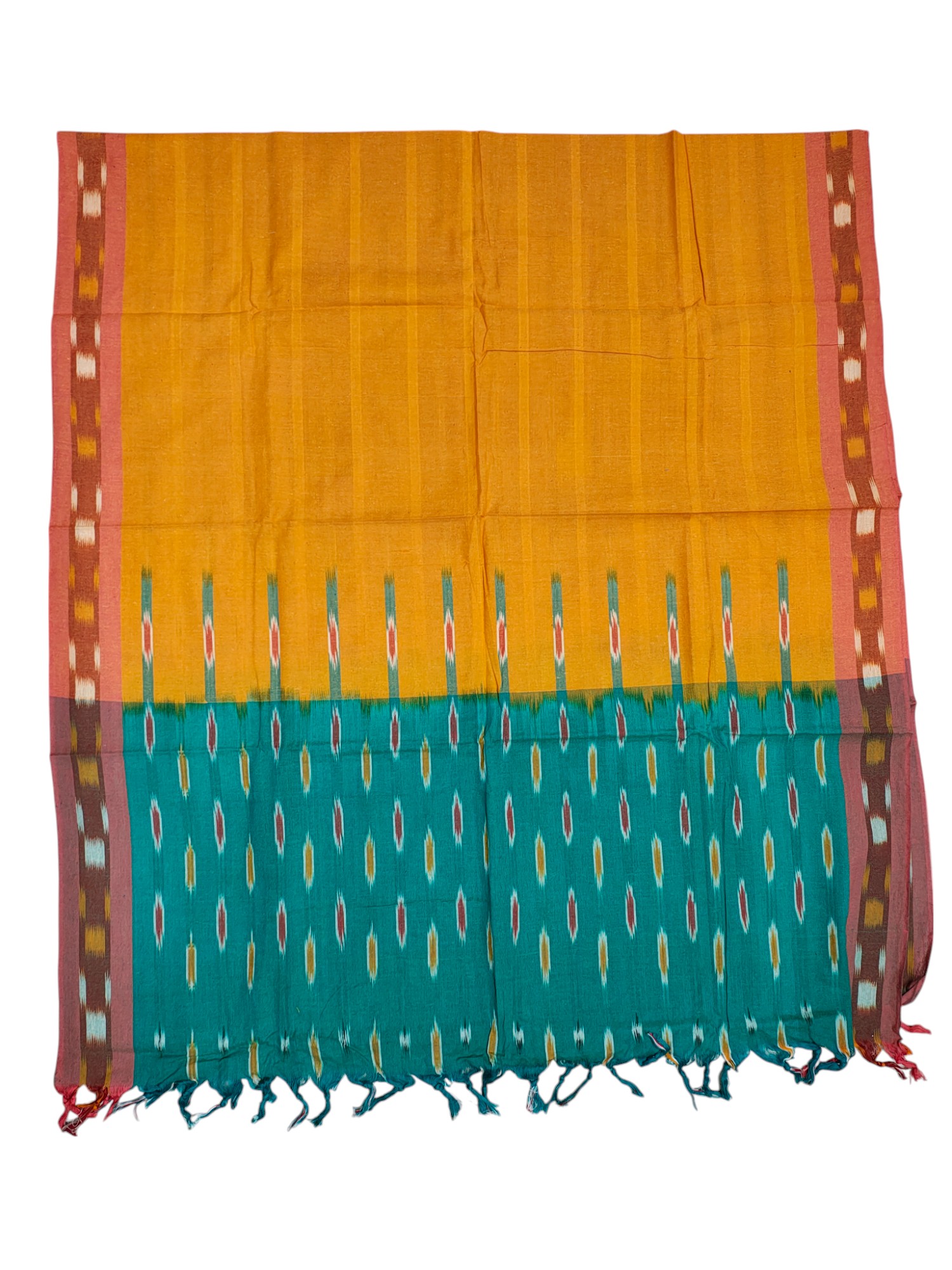 Firoza Pochampally Ikkat Cotton Dress Material with Dupatta