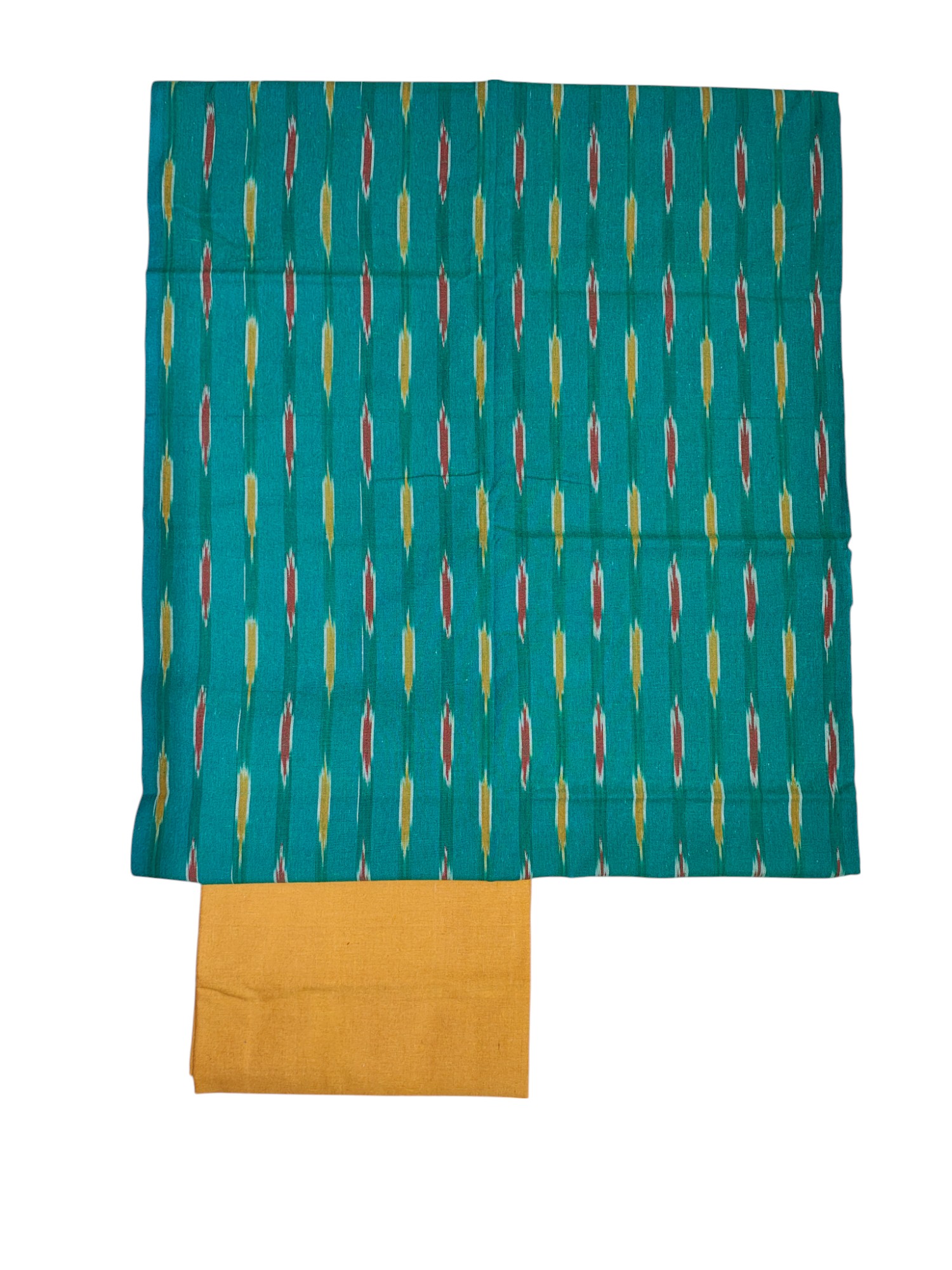 Firoza Pochampally Ikkat Cotton Dress Material with Dupatta