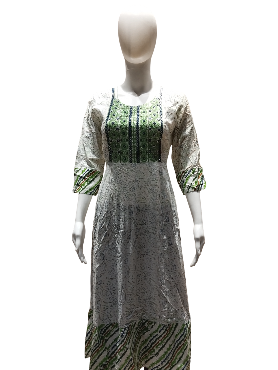 Embroidered Cotton Kurti Set D.5636