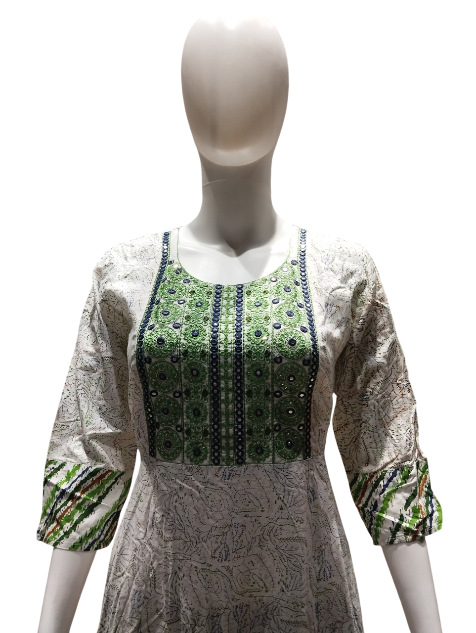 Embroidered Cotton Kurti Set D.5636