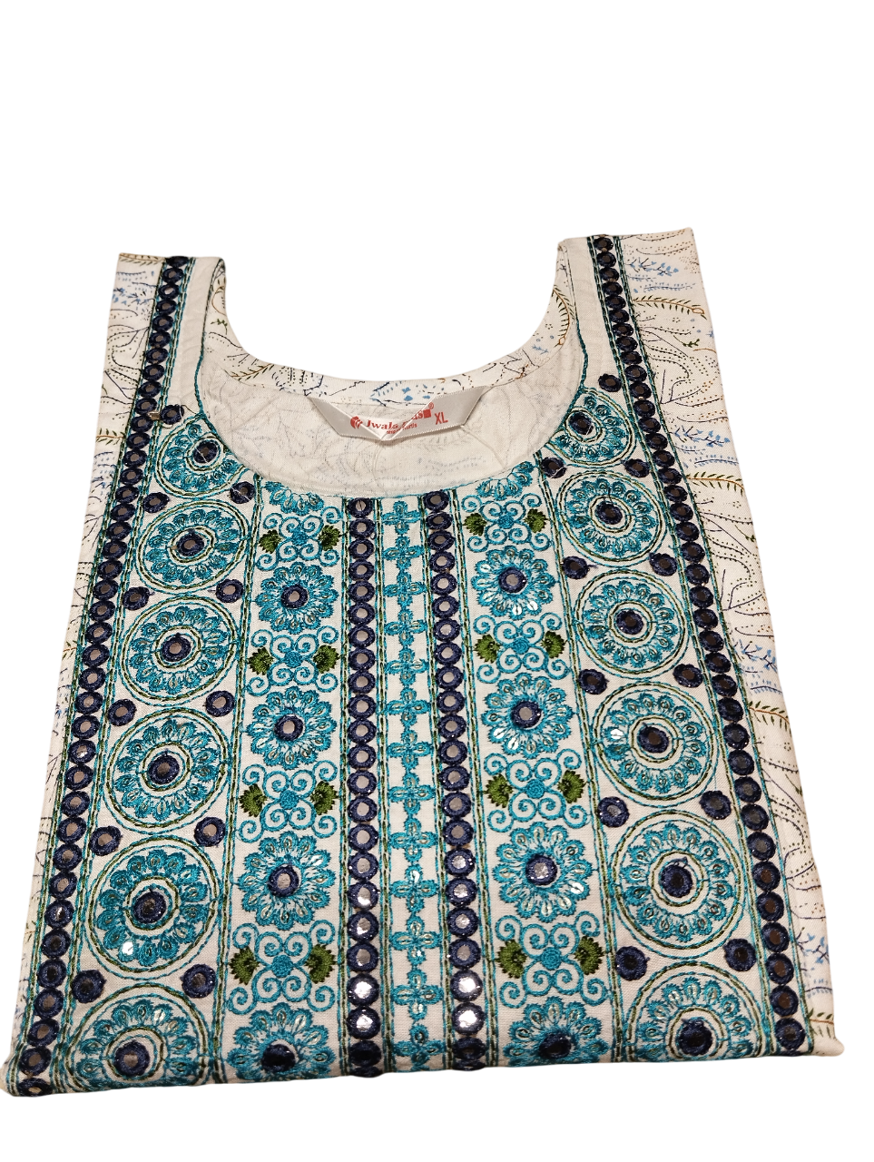 Embroidered Cotton Kurti Set D.5636