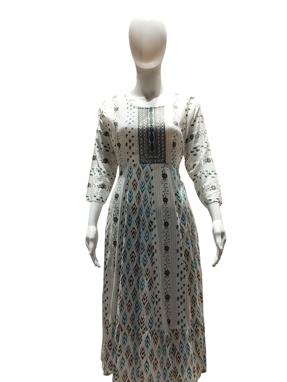 Embroidered Cotton Kurti Set D.5636