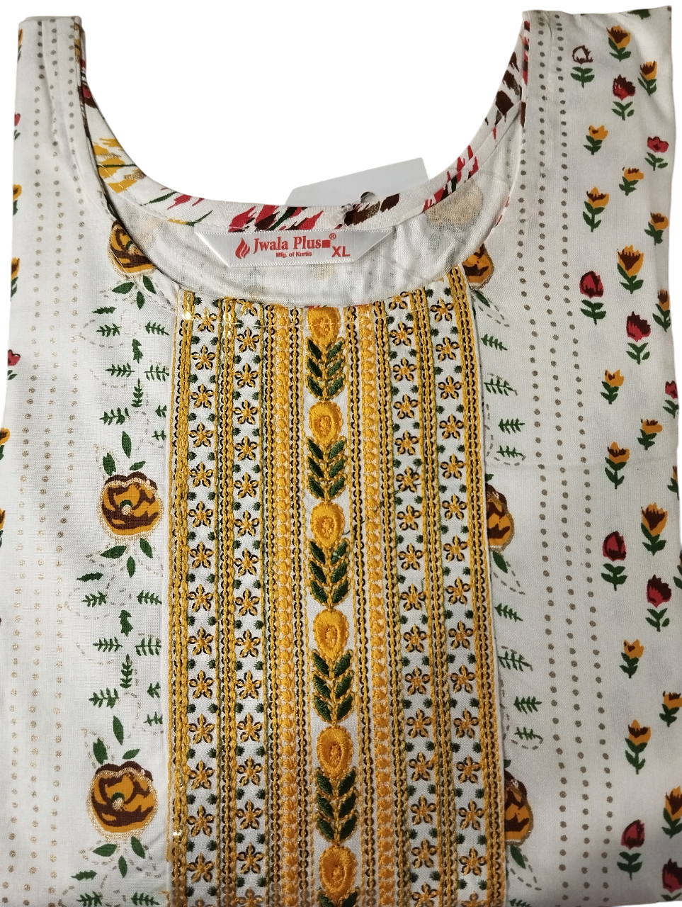 Embroidered Cotton Kurti Set D.5636
