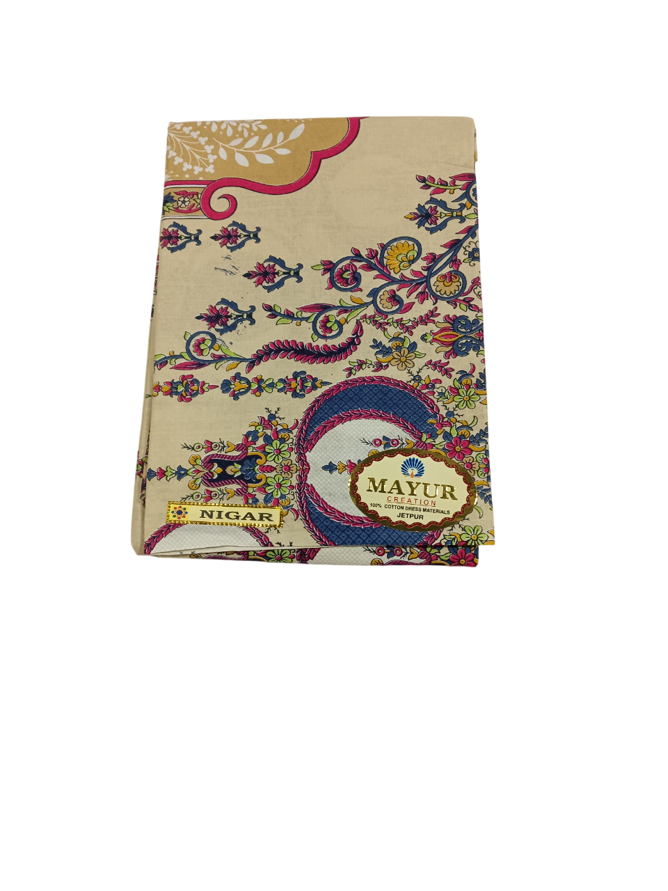 Printed Unstitched Dress Materials D.4.Nigar