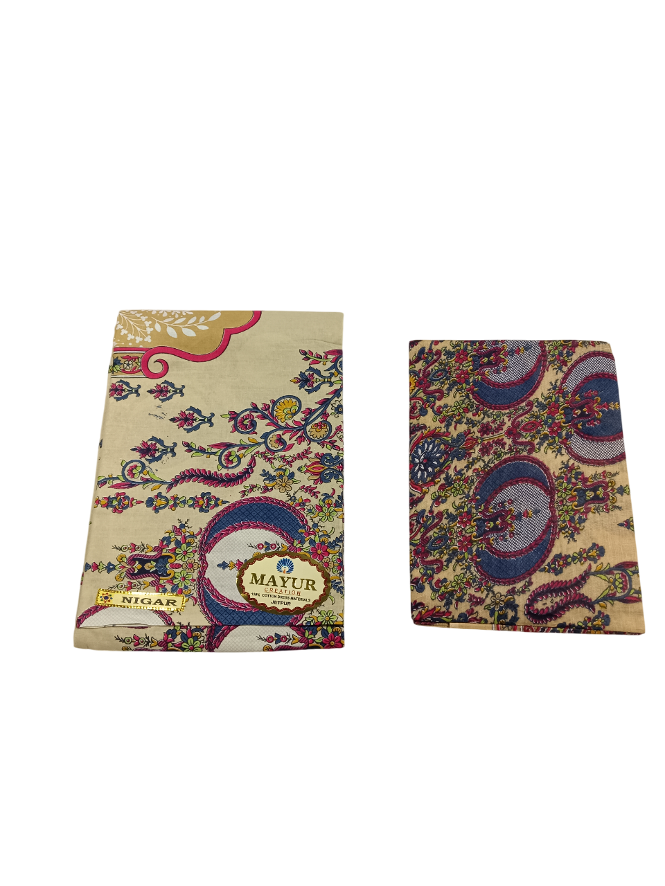 Printed Unstitched Dress Materials D.4.Nigar
