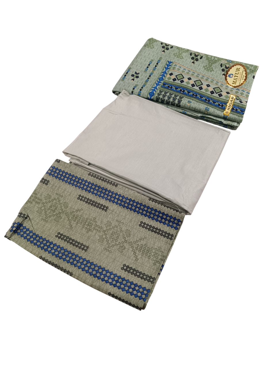 Printed Unstitched Dress Materials D.4.Nigar