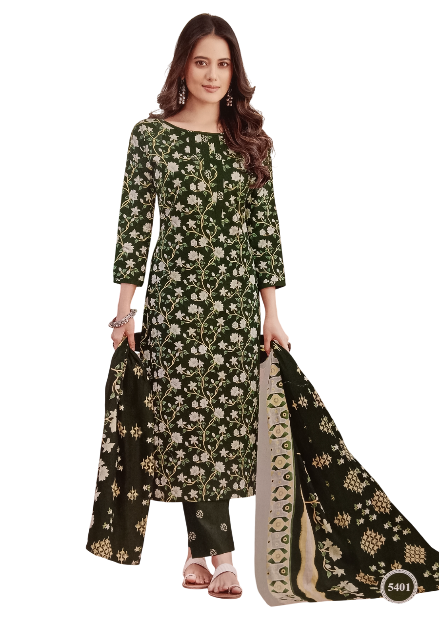 Women's Cotton Printed Dress Materials (Unstitched) D.6/16 Women's Cotton Printed Dress Materials (Unstitched) D.6/16