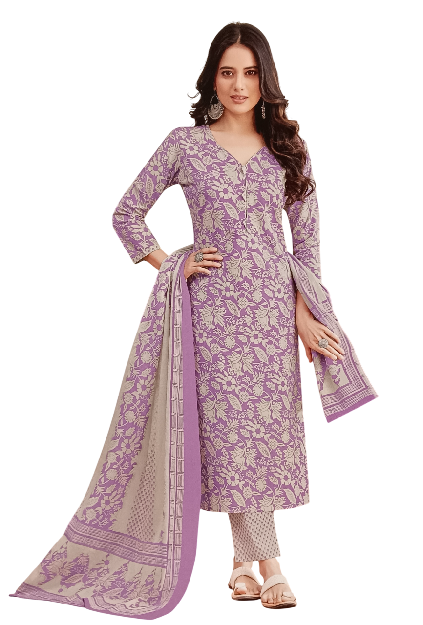 Women's Cotton Printed Dress Materials (Unstitched) D.6/16 Women's Cotton Printed Dress Materials (Unstitched) D.6/16