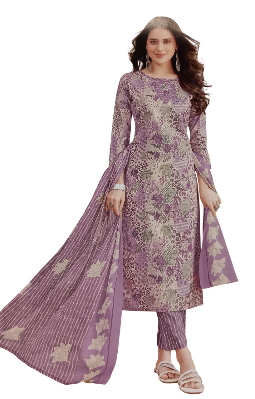 Women's Cotton Printed Dress Materials (Unstitched) D.6/16 Women's Cotton Printed Dress Materials (Unstitched) D.6/16