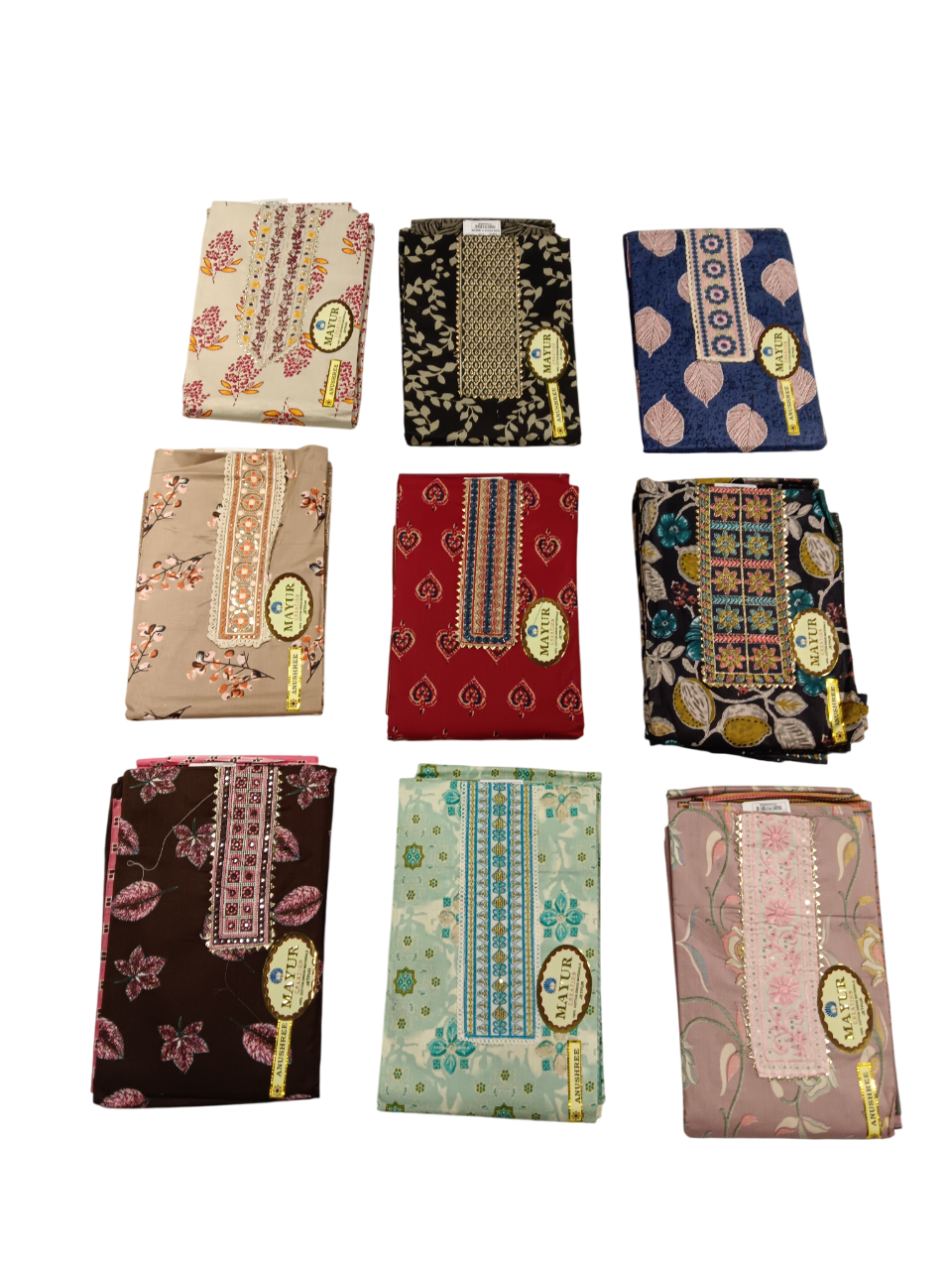Unstitched Printed Dress Material Set  D.1 Anushri