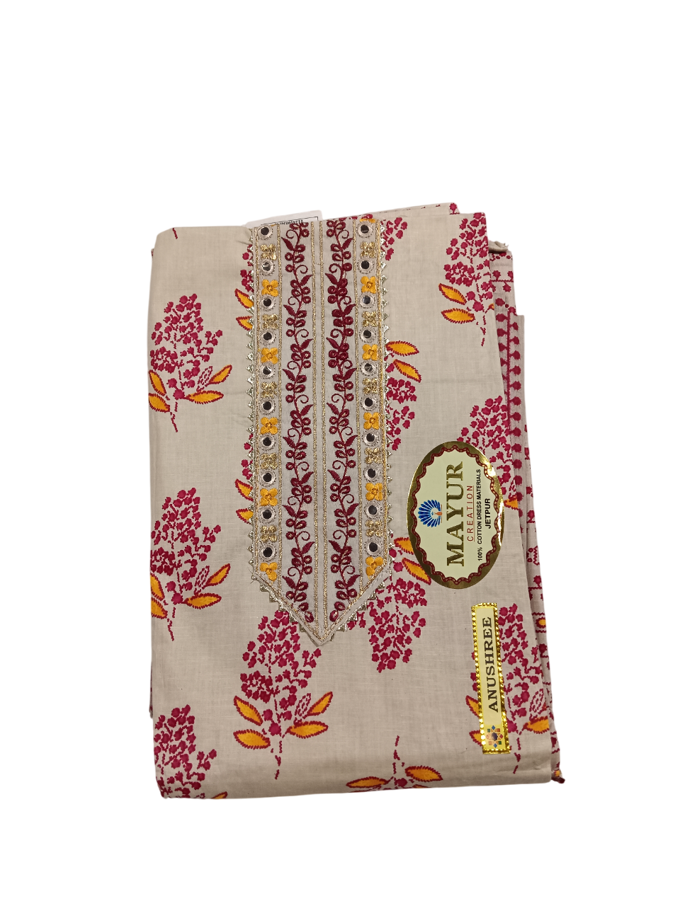Unstitched Printed Dress Material Set  D.1 Anushri
