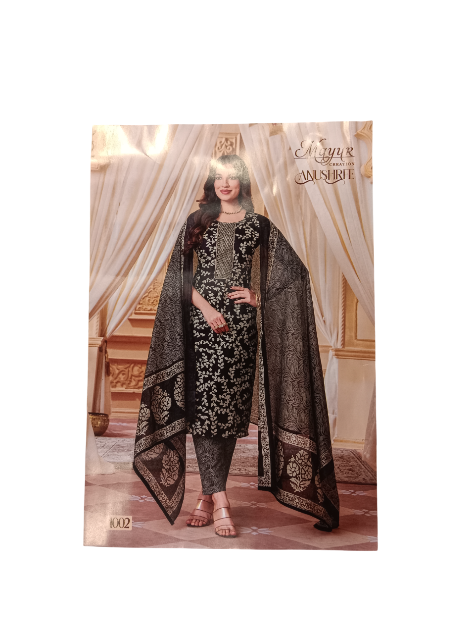 Unstitched Printed Dress Material Set  D.1 Anushri