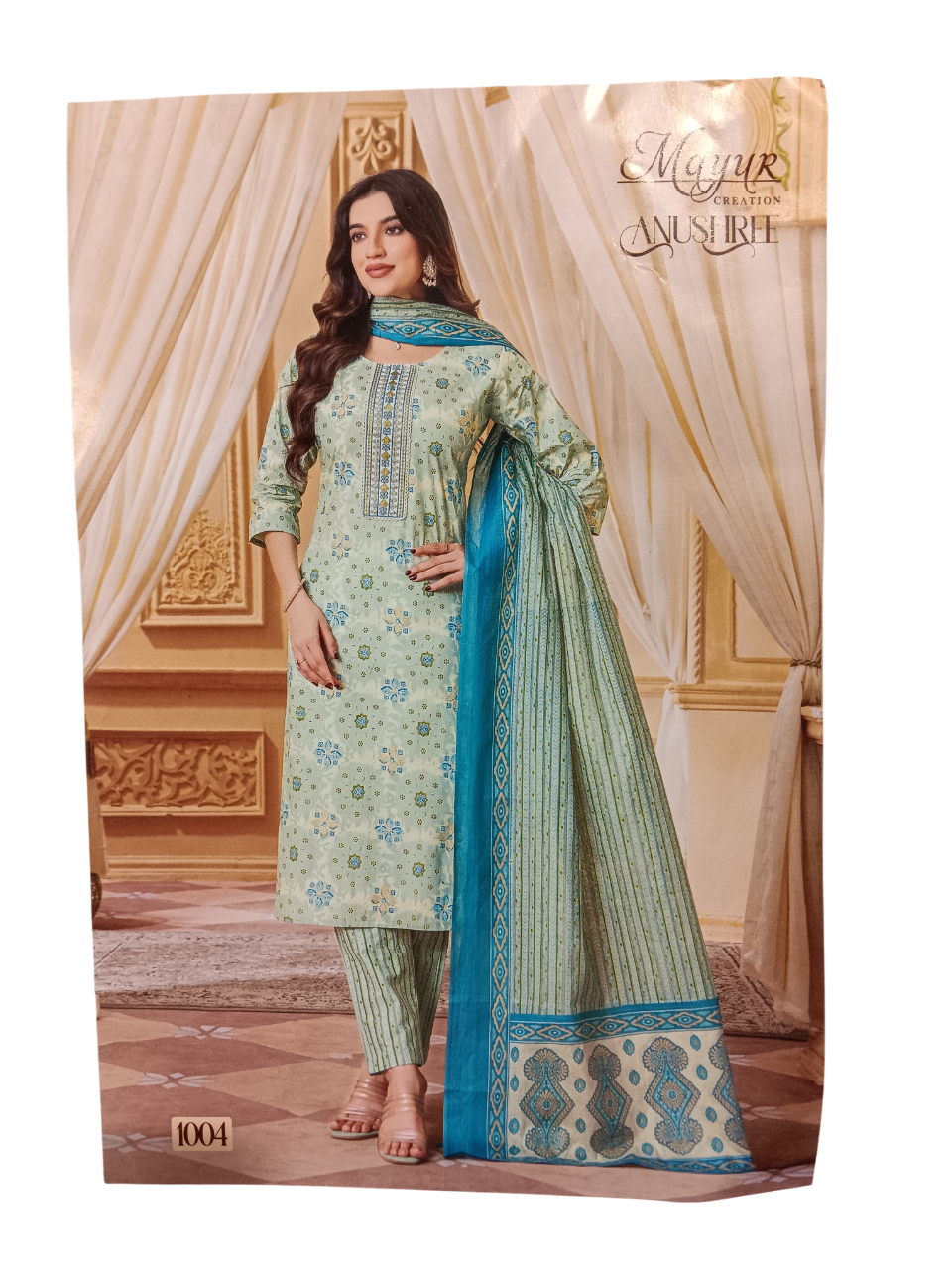 Unstitched Printed Dress Material Set  D.1 Anushri