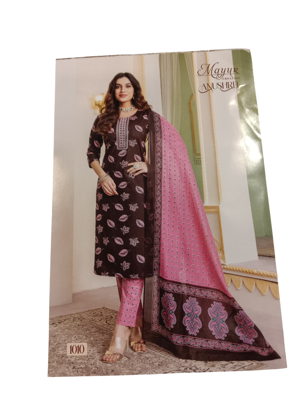 Unstitched Printed Dress Material Set  D.1 Anushri