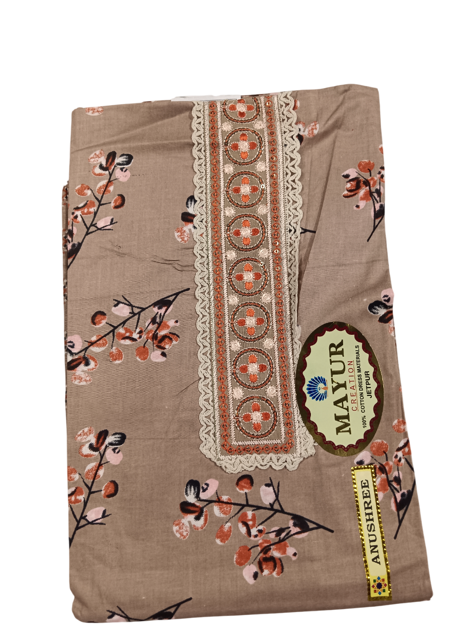 Unstitched Printed Dress Material Set  D.1 Anushri