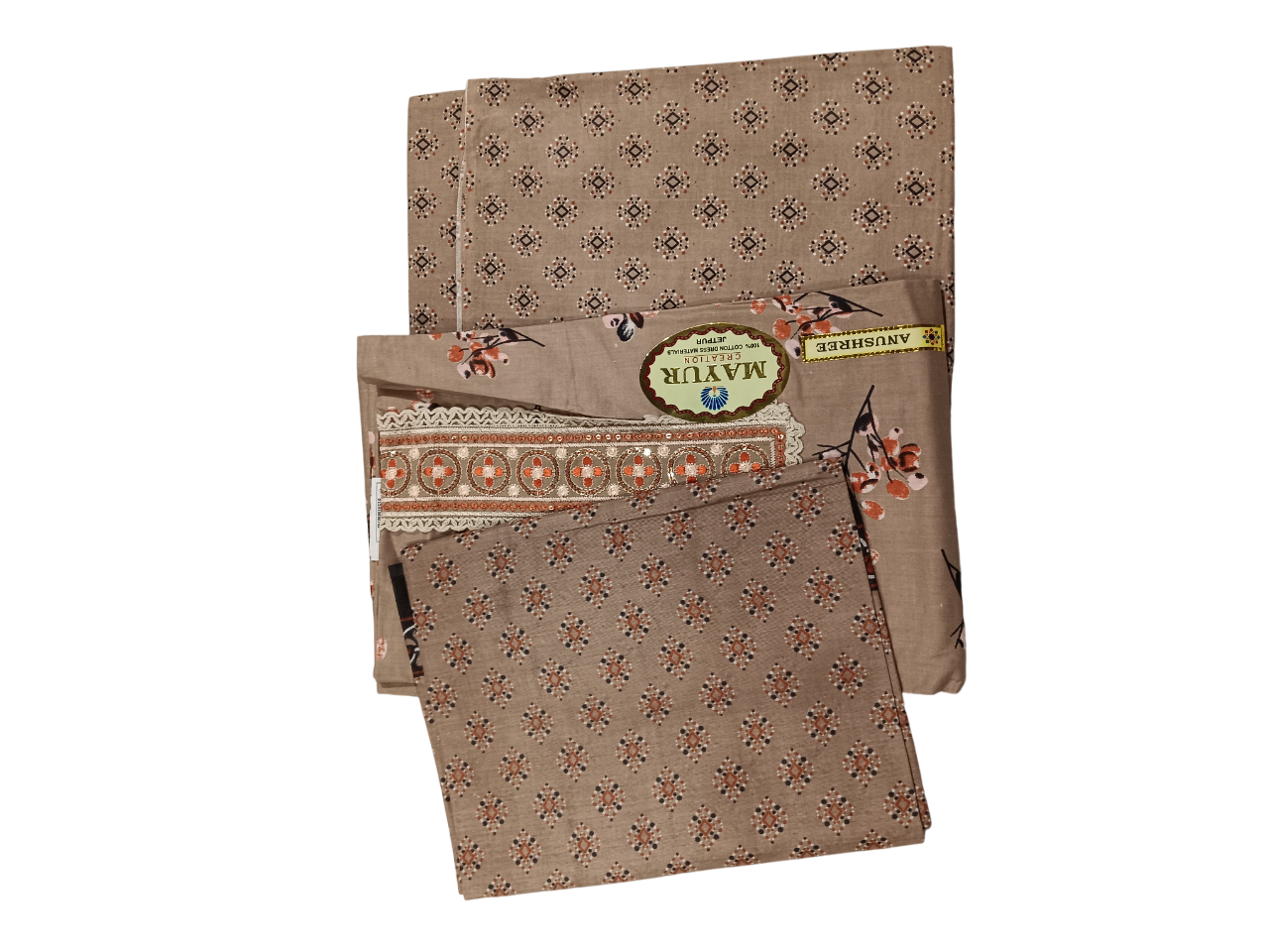 Unstitched Printed Dress Material Set  D.1 Anushri
