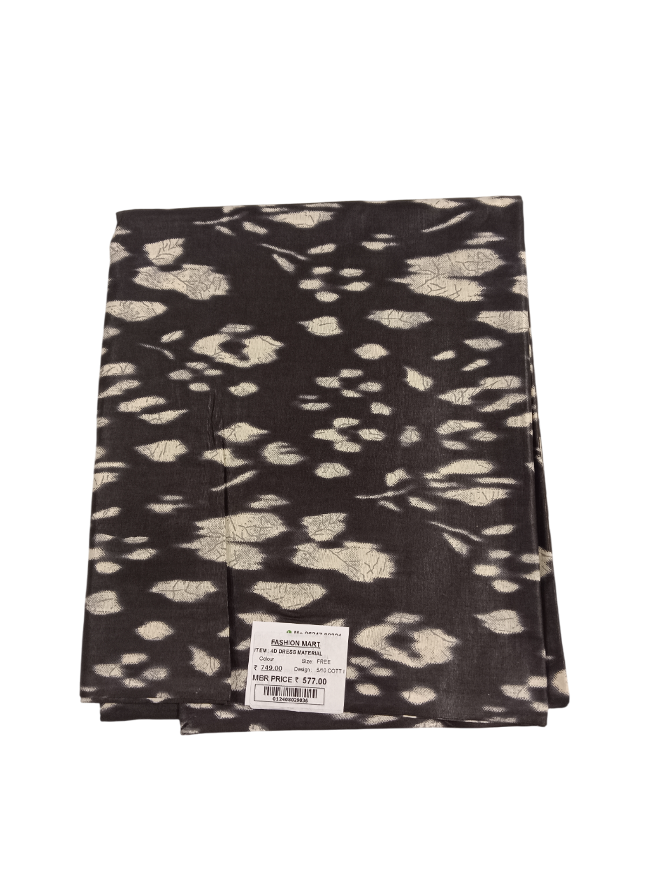 Printed Unstitched Dress Material D.4D 5/10 Printed Unstitched Dress Material D.4D 5/10