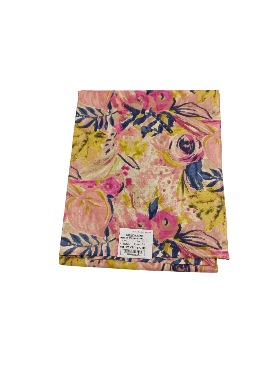 Printed Unstitched Dress Material D.4D 5/10 Printed Unstitched Dress Material D.4D 5/10
