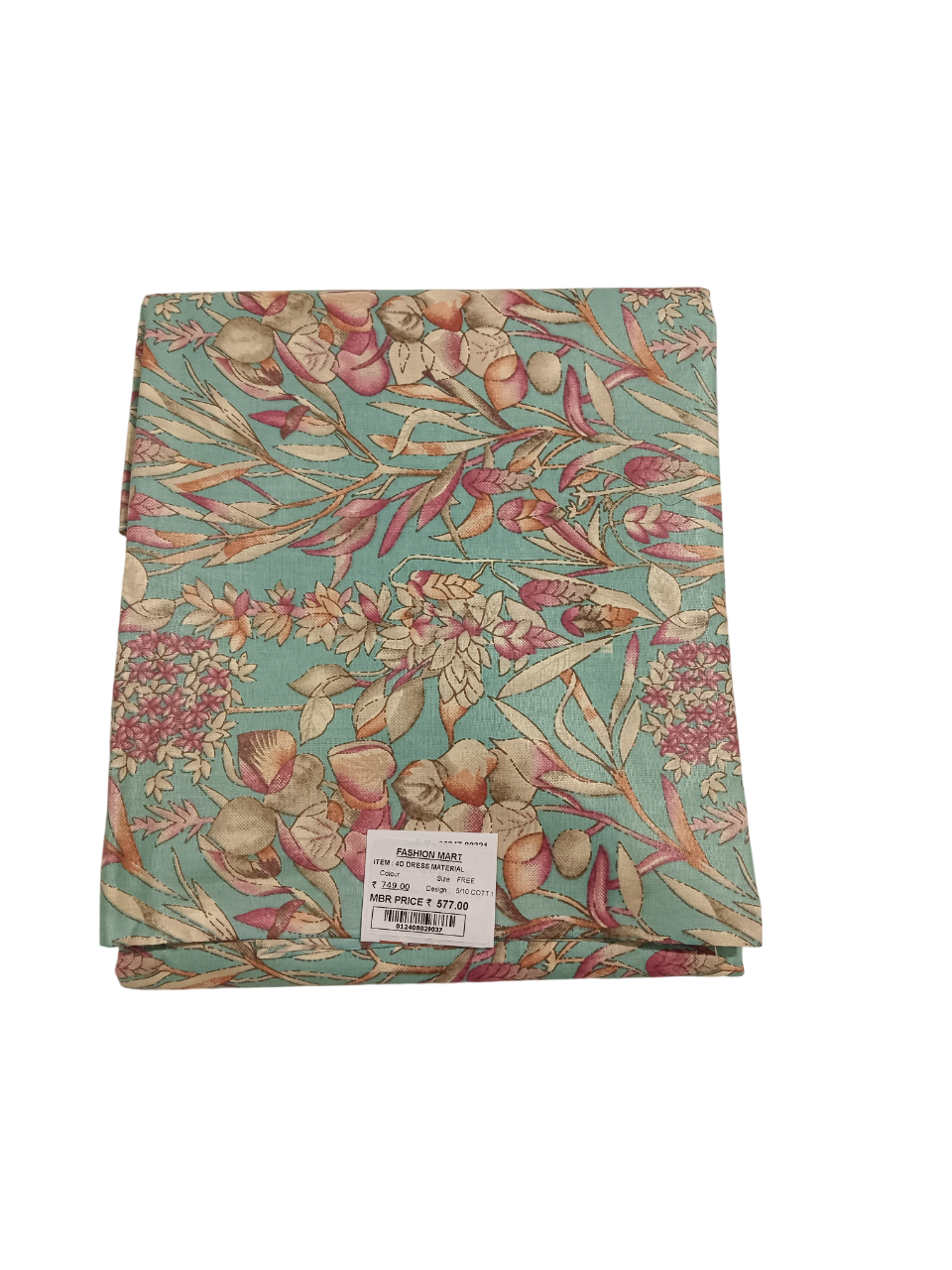 Printed Unstitched Dress Material D.4D 5/10 Printed Unstitched Dress Material D.4D 5/10