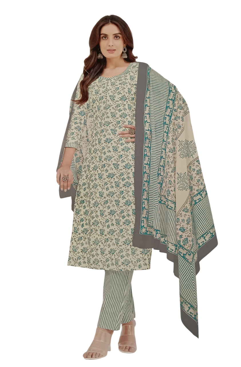 Jaipuri Cotton Printed Dress Materials – Unstitched D.3 jaipuri Jaipuri Cotton Printed Dress Materials – Unstitched D.3 jaipuri