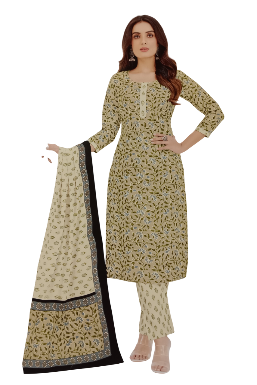 Jaipuri Cotton Printed Dress Materials – Unstitched D.3 jaipuri Jaipuri Cotton Printed Dress Materials – Unstitched D.3 jaipuri