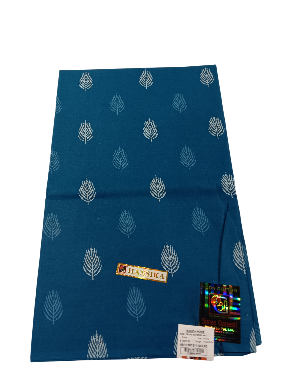 Unstitched Printed Dress Material D.10 Shriganesh Unstitched Printed Dress Material D.10 Shriganesh
