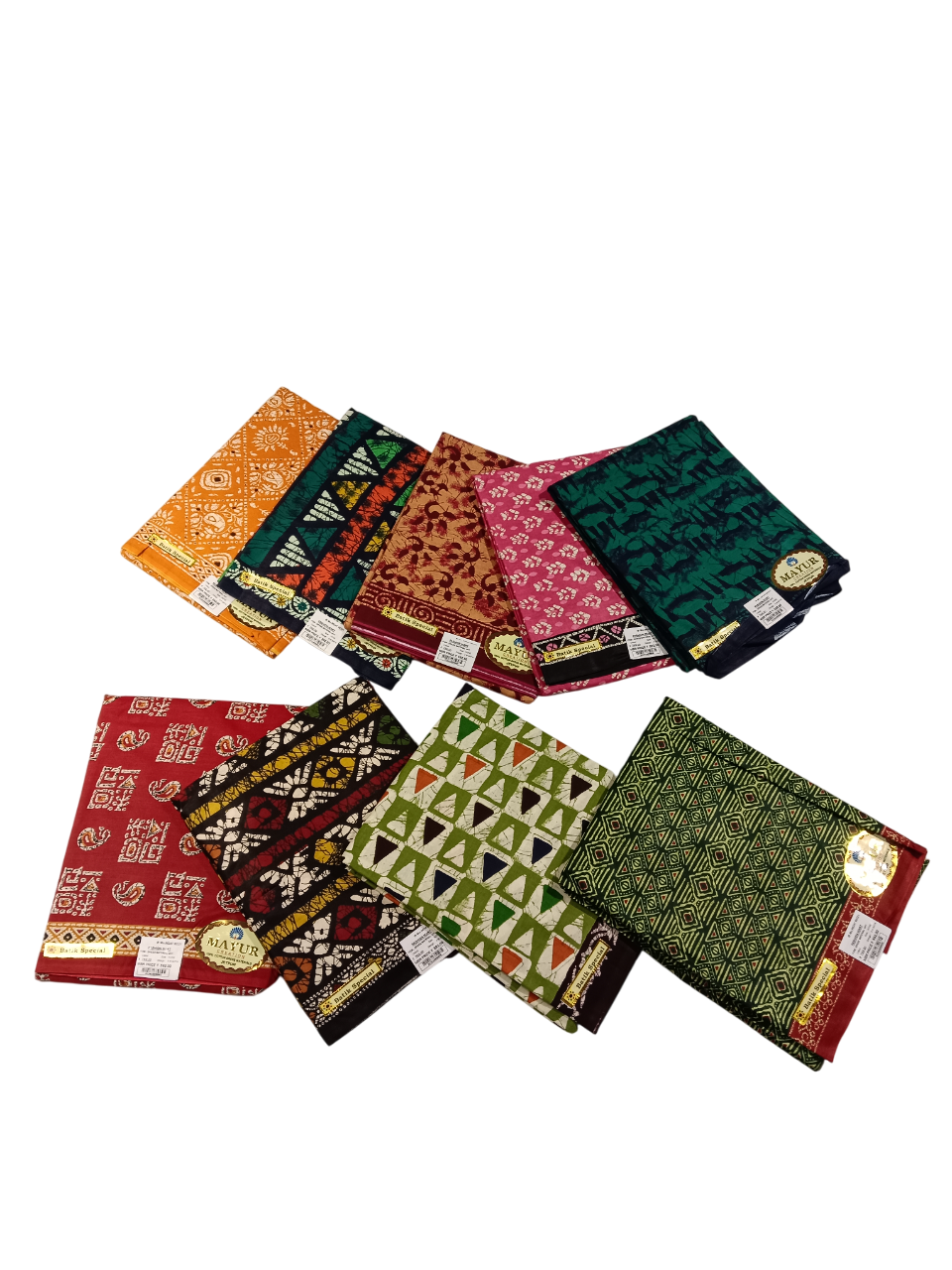 Traditional Batik / Printed Cotton Unstitched Dress Materials D.9M Batik Traditional Batik / Printed Cotton Unstitched Dress Materials D.9M Batik