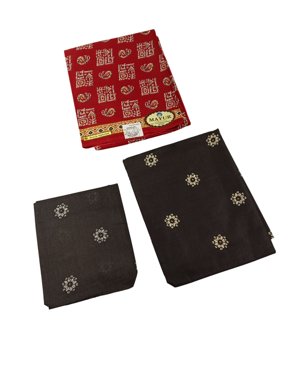 Traditional Batik / Printed Cotton Unstitched Dress Materials D.9M Batik Traditional Batik / Printed Cotton Unstitched Dress Materials D.9M Batik