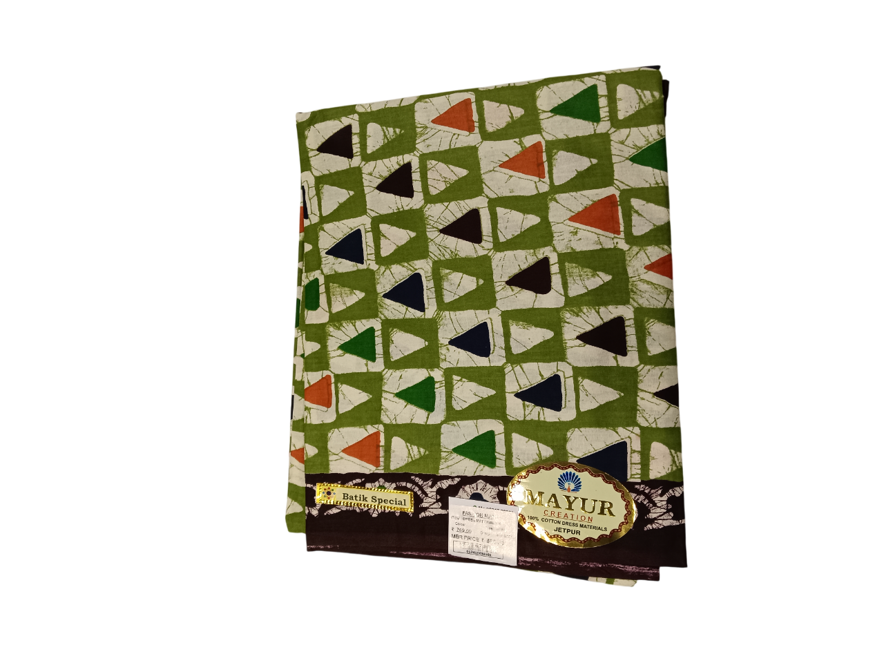 Traditional Batik / Printed Cotton Unstitched Dress Materials D.9M Batik Traditional Batik / Printed Cotton Unstitched Dress Materials D.9M Batik