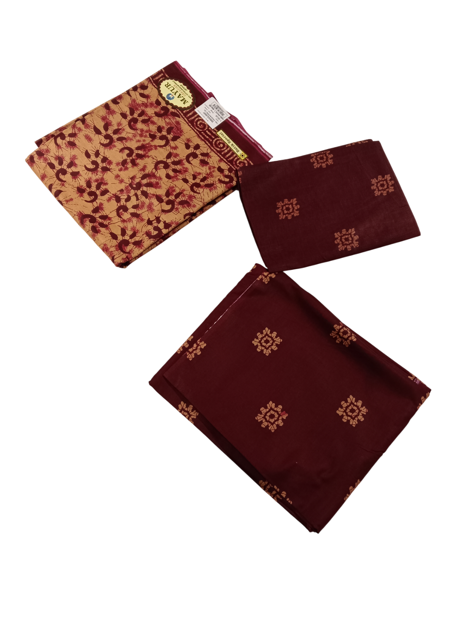 Traditional Batik / Printed Cotton Unstitched Dress Materials D.9M Batik Traditional Batik / Printed Cotton Unstitched Dress Materials D.9M Batik