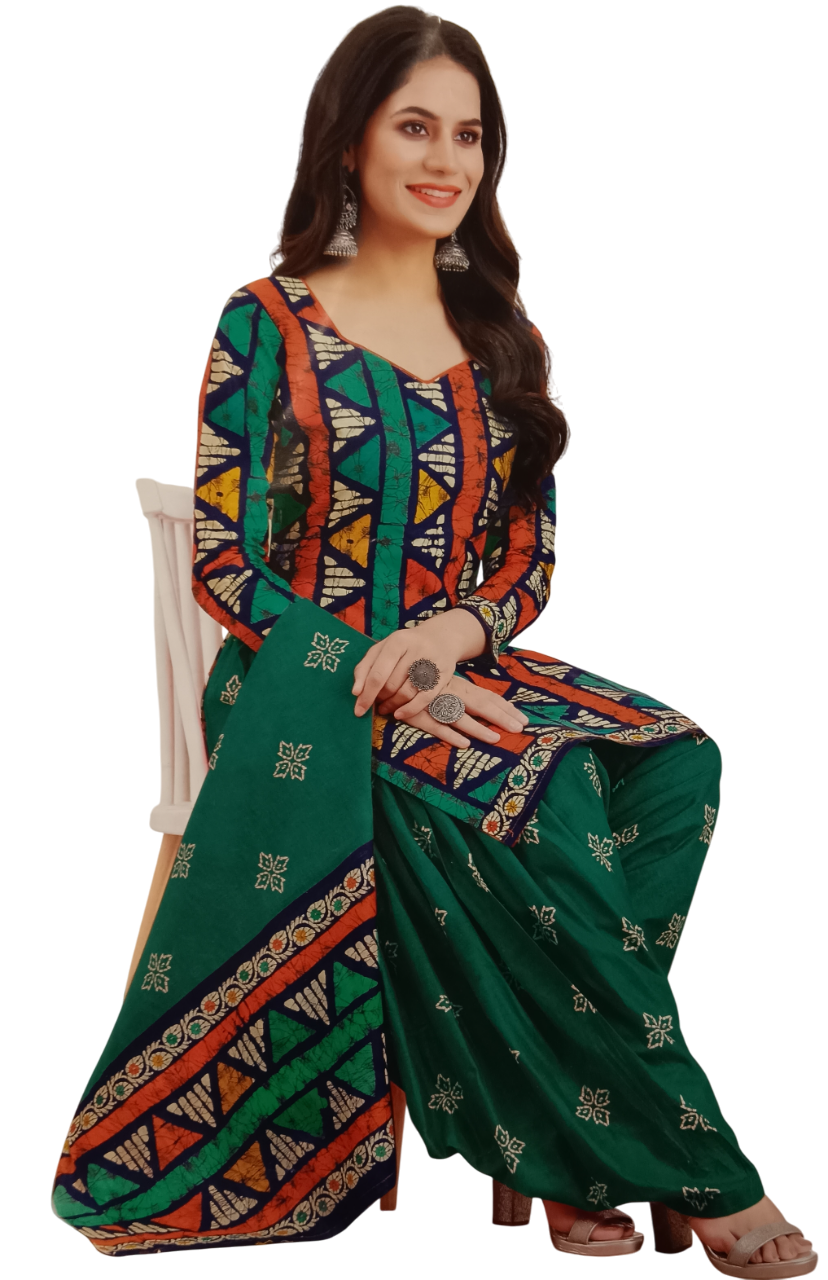 Traditional Batik / Printed Cotton Unstitched Dress Materials D.9M Batik Traditional Batik / Printed Cotton Unstitched Dress Materials D.9M Batik