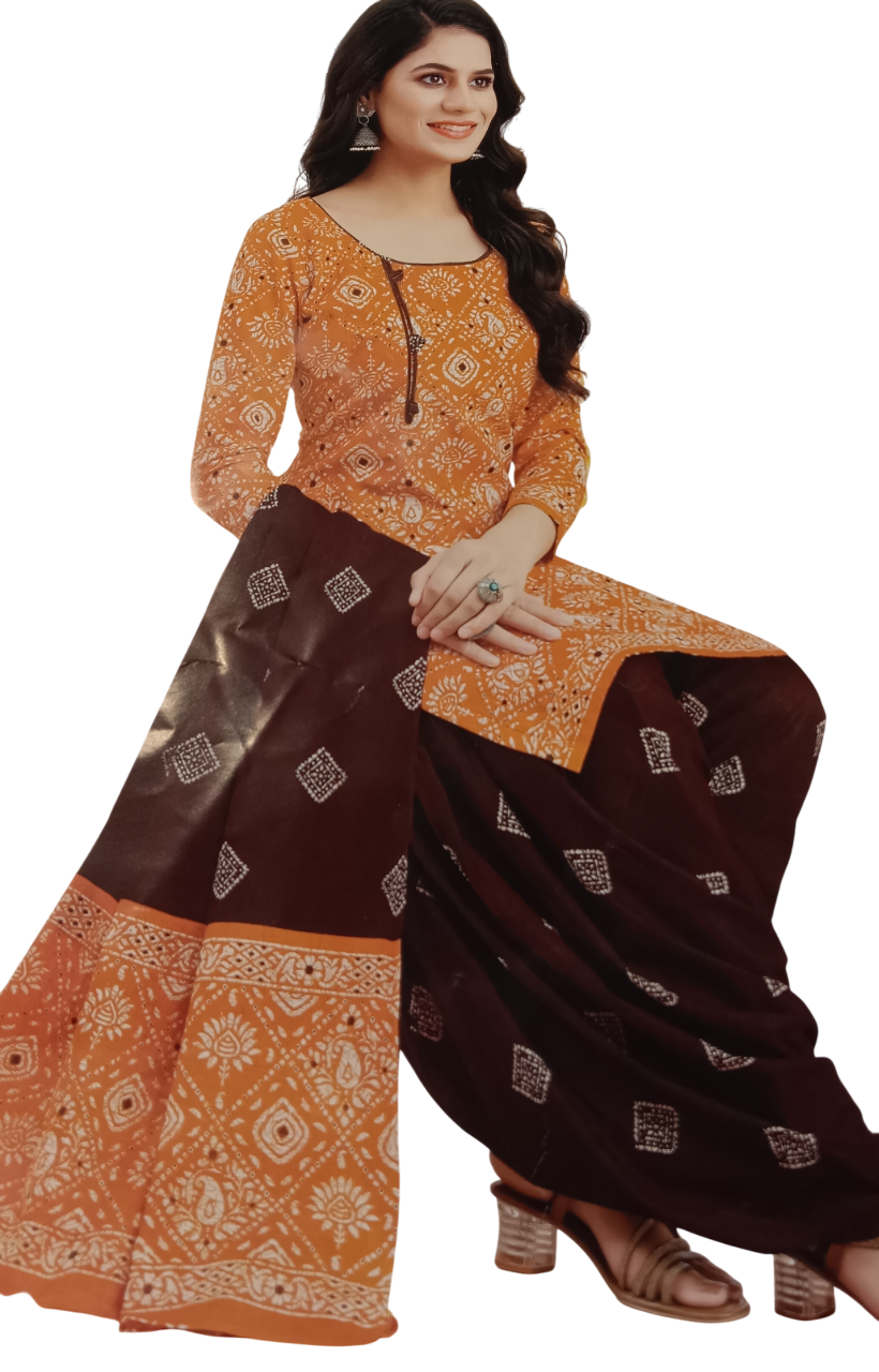 Traditional Batik / Printed Cotton Unstitched Dress Materials D.9M Batik Traditional Batik / Printed Cotton Unstitched Dress Materials D.9M Batik