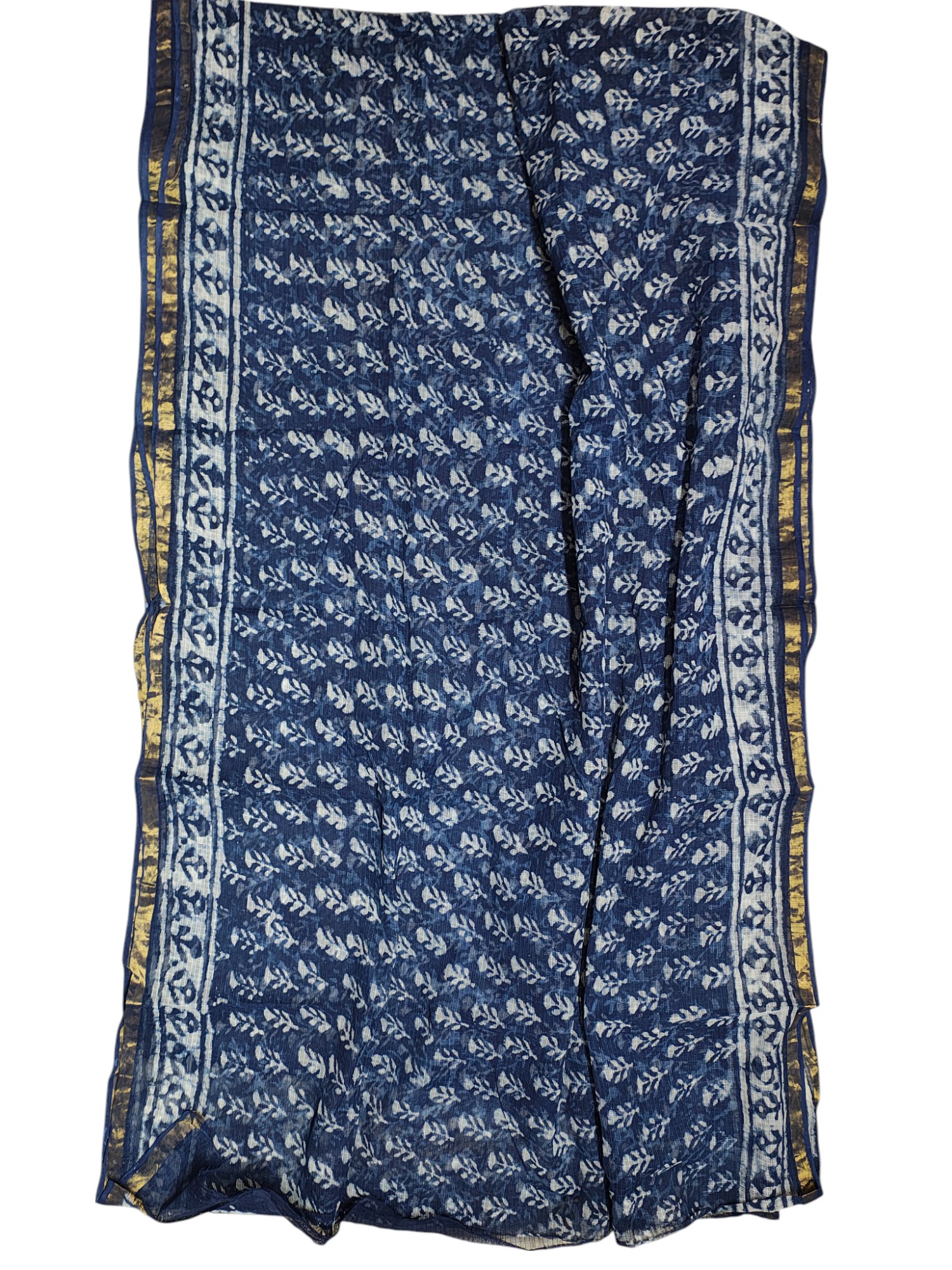Indigo Kota Doria Saree for Women Indigo Kota Doria Saree for Women