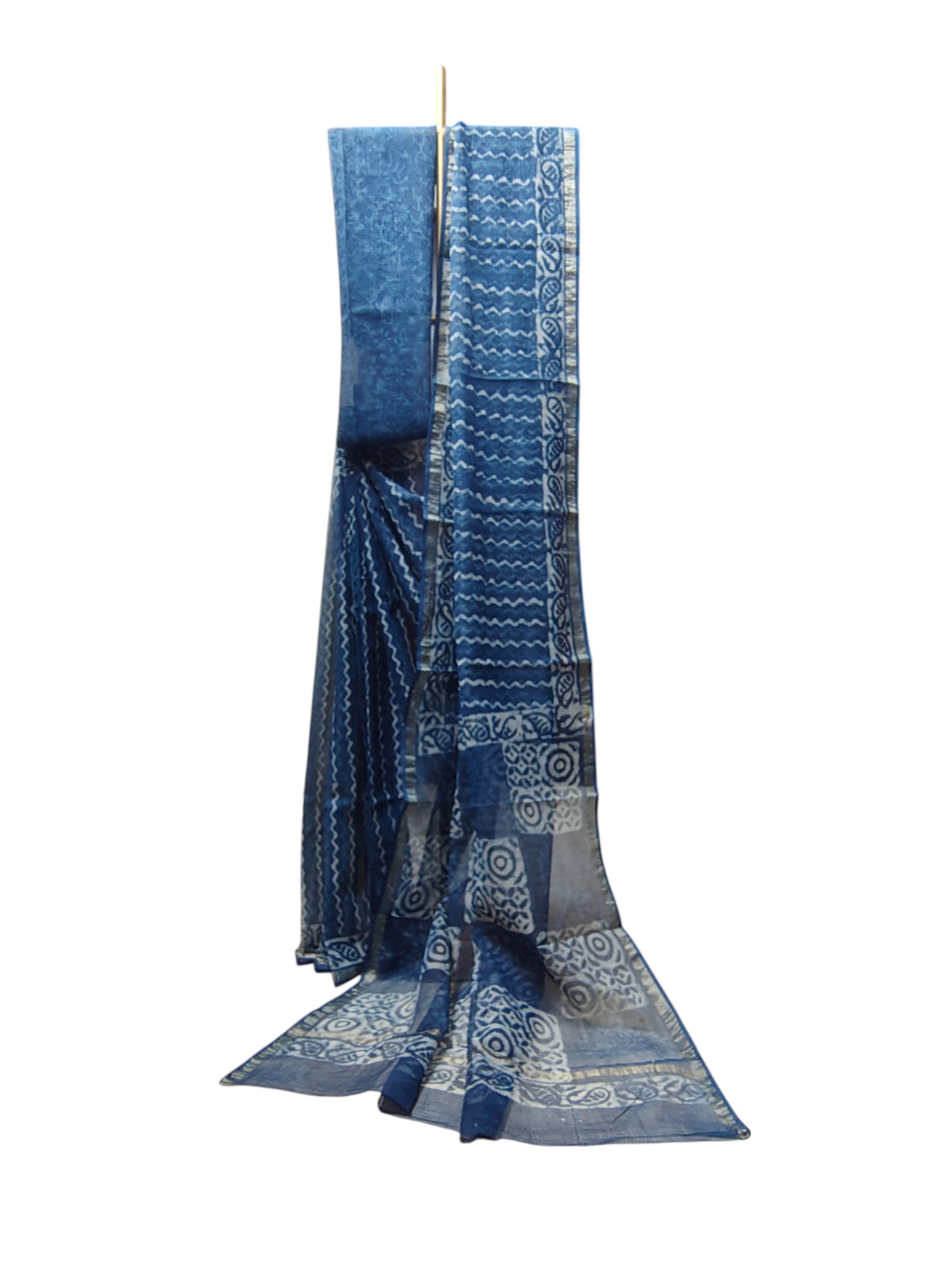 Indigo Kota Doria Cotton Saree for Women Indigo Kota Doria Cotton Saree for Women