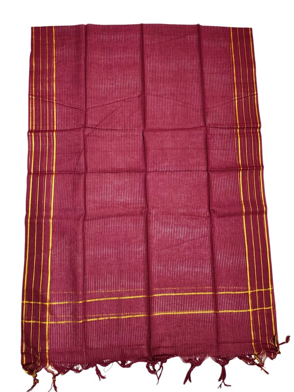 Maroon Mangalagiri Cotton Dress Materials for Women