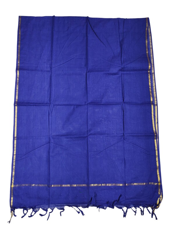 Lavender Mangalagiri Cotton Unstitched Salwar Suit for Women