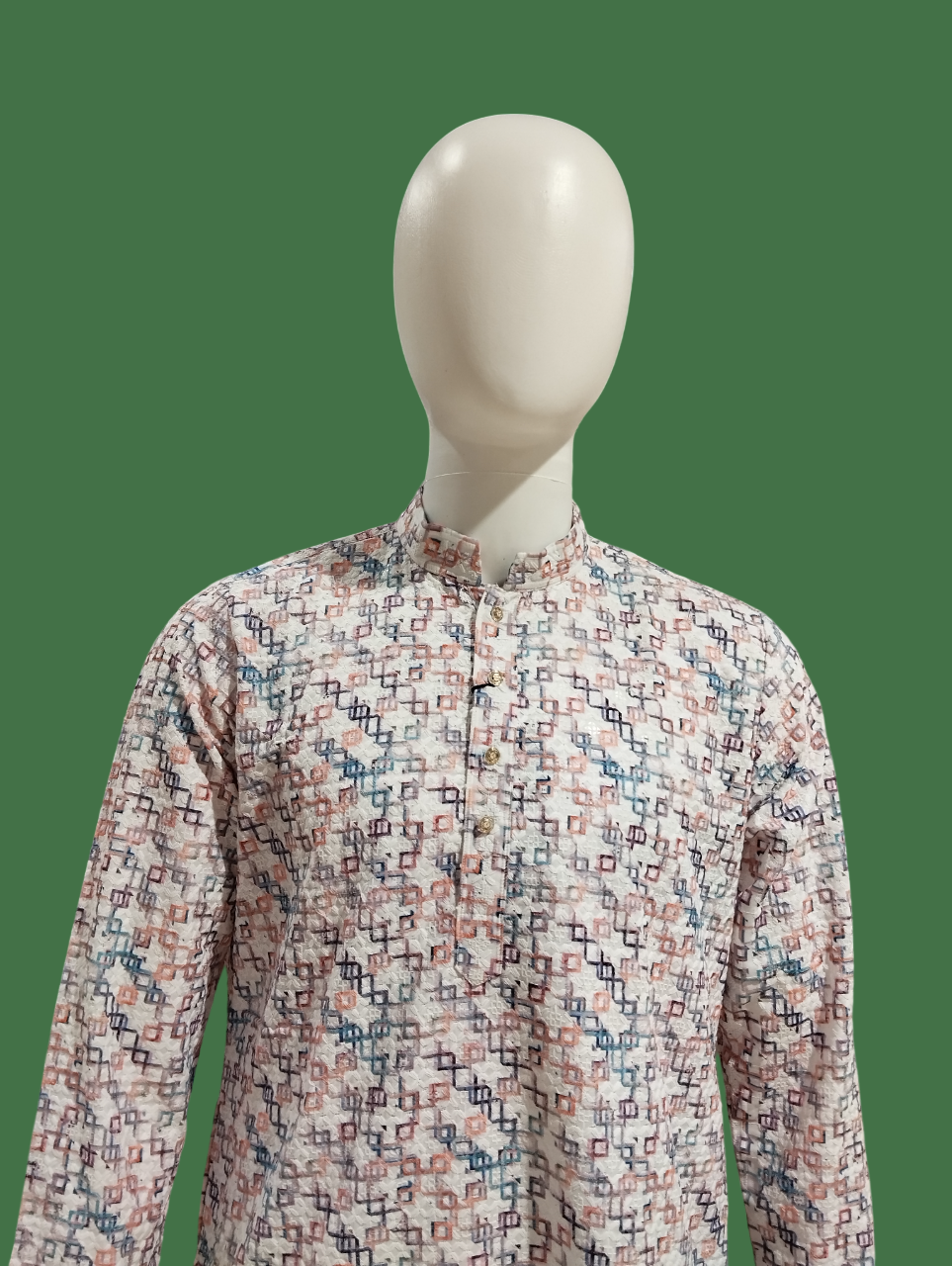 Men's Printed Cotton Kurta Pajama Set D.5/10