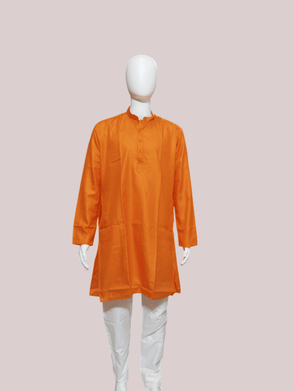 Men’s Traditional Kurta – Orange D.5/8