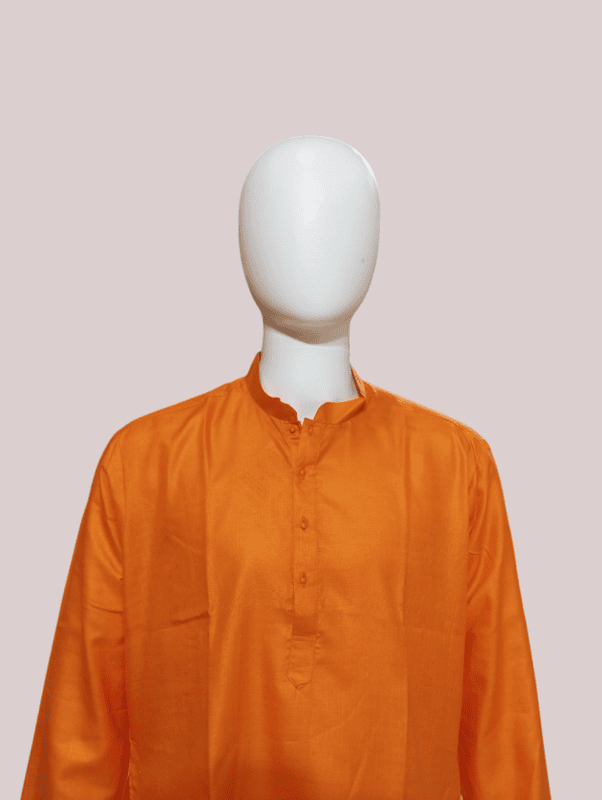 Men’s Traditional Kurta – Orange D.5/8
