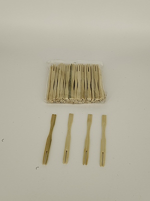 wooden fruit fork
