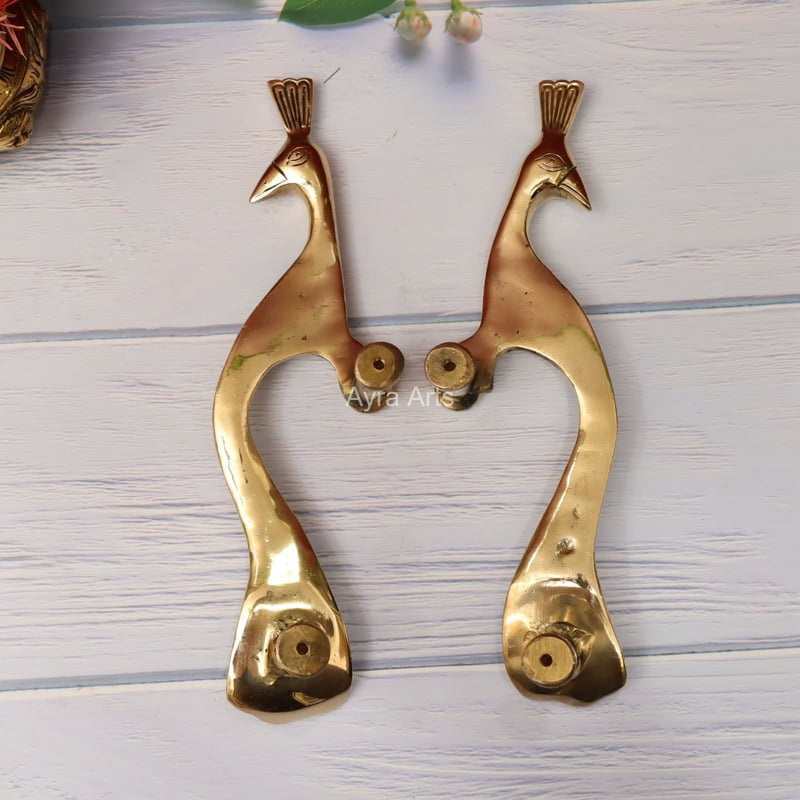 Peacock Door Handle Set - 13.2 Inch Height Peacock Door Handle Set - 13.2 Inch Height