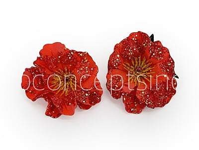 Red Glitter Poppy Red Glitter Poppy