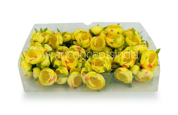 Peonies On Stick-Yellow Peonies On Stick-Yellow