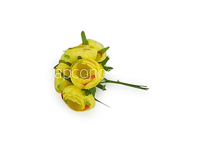 Peonies On Stick-Yellow Peonies On Stick-Yellow