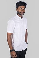 Slub White Shirt