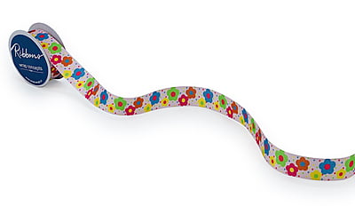 Flower Print Ribbon Flower Print Ribbon