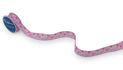Daisy Flower Print Ribbon Daisy Flower Print Ribbon
