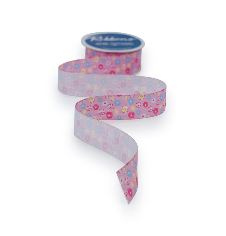 Daisy Flower Print Ribbon Daisy Flower Print Ribbon