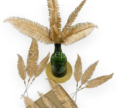 Gold Tropical Palm Leaves Gold Tropical Palm Leaves